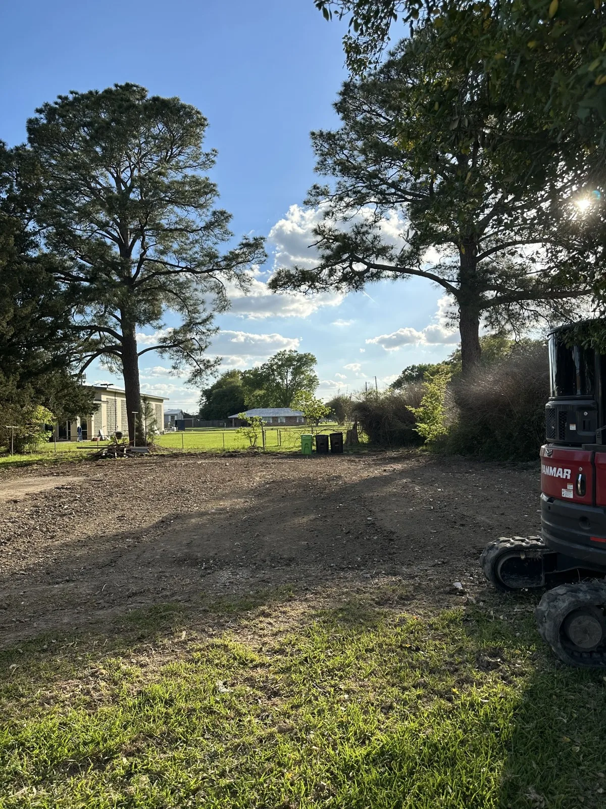 Graded lot after dirt work by Elite Excavation Services in New Iberia LA